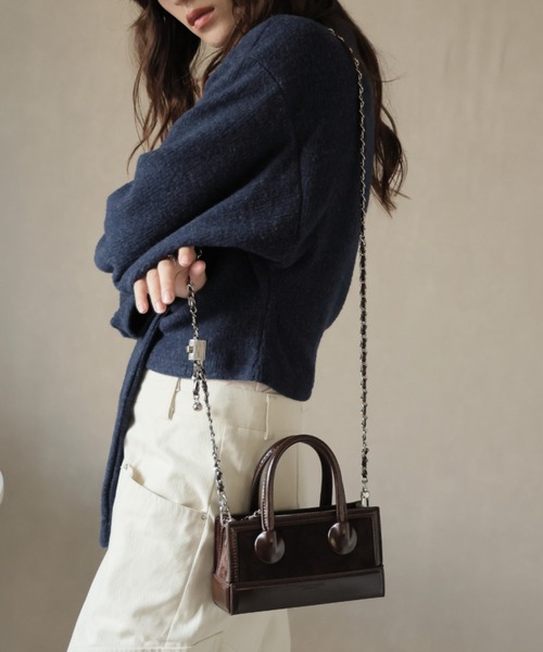 Ulysses(ユリシス)の「チェーンショルダーミニバッグ(ショルダーバッグ・レディース・ブラウン/レオパード・F)」の20枚目の写真