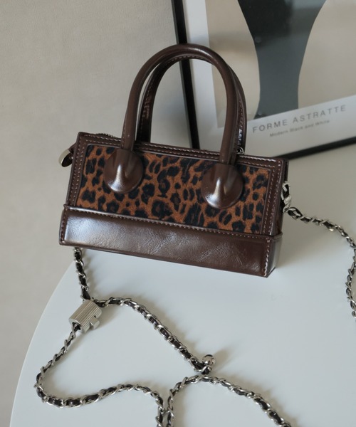 Ulysses(ユリシス)の「チェーンショルダーミニバッグ(ショルダーバッグ・レディース・ブラウン/レオパード・F)」の15枚目の写真