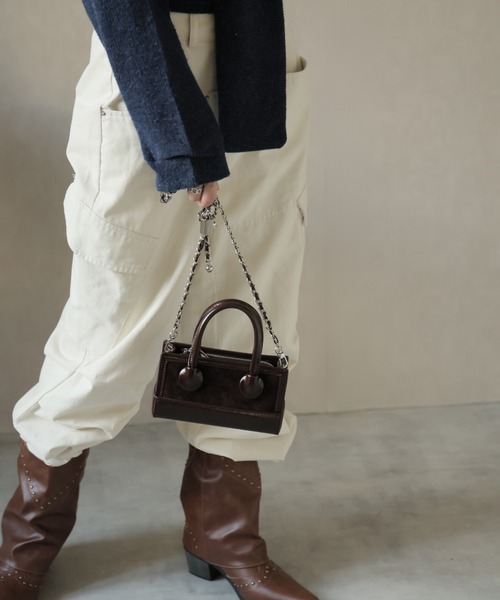 Ulysses(ユリシス)の「チェーンショルダーミニバッグ(ショルダーバッグ・レディース・ブラウン/レオパード・F)」の19枚目の写真