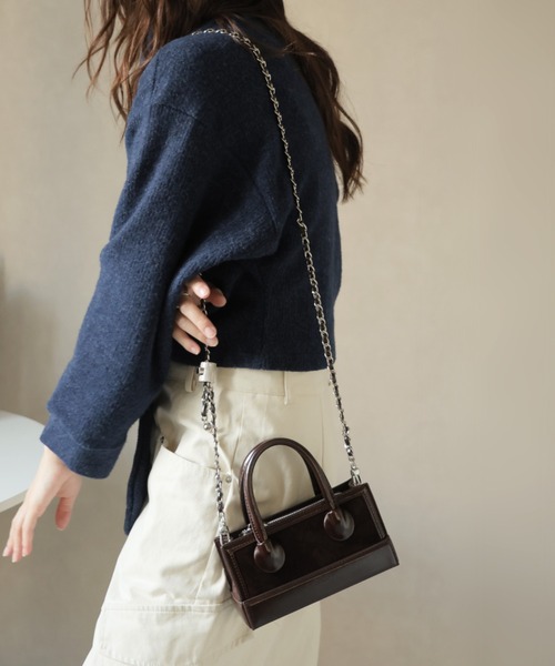 Ulysses(ユリシス)の「チェーンショルダーミニバッグ(ショルダーバッグ・レディース・ブラウン/レオパード・F)」の22枚目の写真