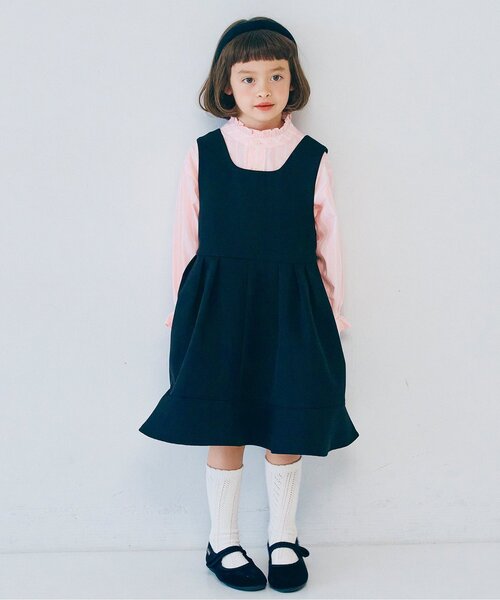 p.premier(ピードットプルミエ)の「【ジュニア対応】3スタイルアソートシャツ(シャツ/ブラウス・キッズ・ブルー/オフホワイト/ピンク/ホワイト/サックスブルー/ストライプ・90/100/110/120/130/140)」の20枚目の写真