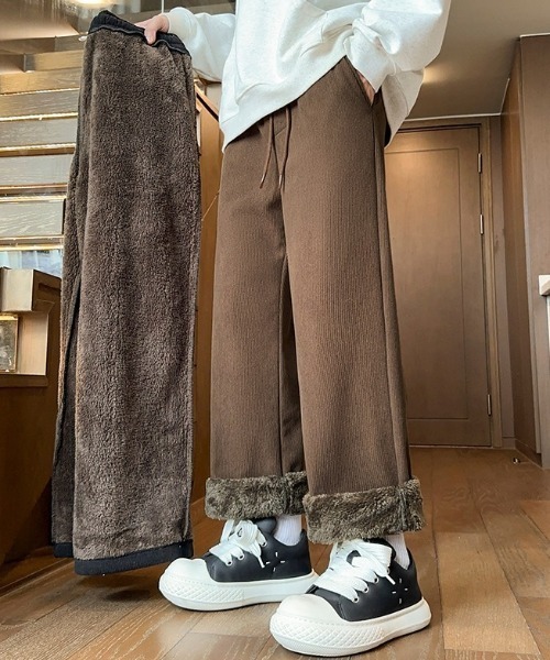 link lot(リンクロット)の「【裏ボア】コーデュロイストレートイージーパンツ(その他パンツ・メンズ・ブラック/アイボリー/ブラウン・M/L)」の14枚目の写真