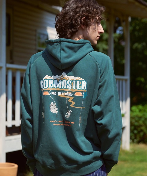 COBMASTER(コブマスター)の「COBMASTER/コブマスター 裏毛ハーフジップ プルPK(クライマーファミリー)(パーカー・メンズ・ダークグリーン/ブラック/オートミール・MEDIUM/X-LARGE/LARGE)」の1枚目の写真