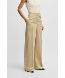 BOSS（ボス）の「ハイウエスト レギュラーフィットパンツ エアリーストレッチコットン（チノパンツ）」