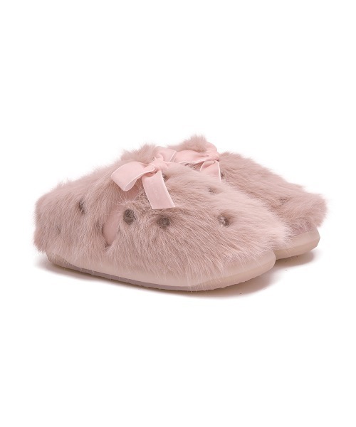X SUSAN FANG] FURRY MULES（サンダル）｜ROCKFISH WEATHERWEAR