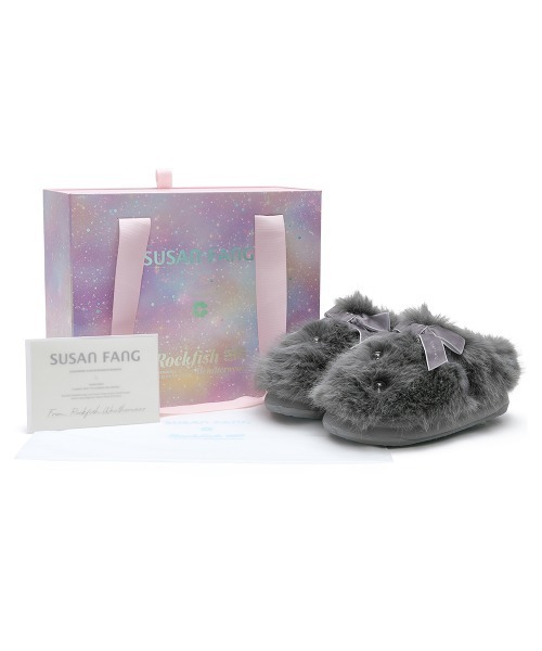 X SUSAN FANG] FURRY MULES（サンダル）｜ROCKFISH WEATHERWEAR