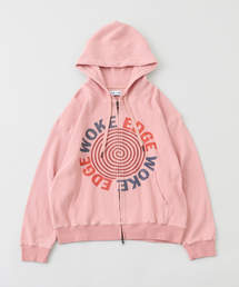 WOKE EDGE / ウォークエッジ Washed Thermal Zip Hoodie