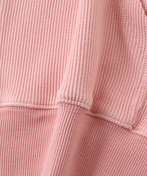 WOKE EDGE(ウォークエッジ)の「WOKE EDGE / ウォークエッジ Washed Thermal Zip Hoodie(パーカー・メンズ・コバルトブルー/ピンク・MEDIUM/LARGE/SMALL)」の12枚目の写真