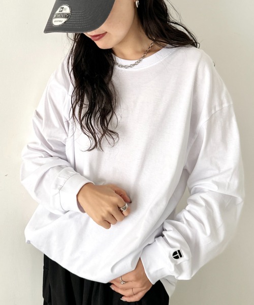 最終値下げ オンライン完売 KAPITAL 長袖カットソー ホワイト セール】NEWTRAL(ニュートラル)/210 5.6oz Standard Emblem LS T