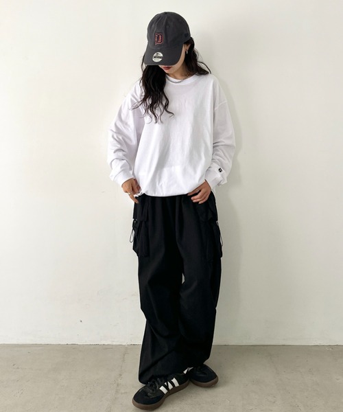 NEWTRAL PRODUCTS(ニュートラルプロダクツ)の「NEWTRAL(ニュートラル)/210 5.6oz Standard Emblem LS T/サイズ展開多数 コットン 無地 ロンT Tシャツ 長袖 カットソー(Tシャツ/カットソー・レディース・グレー/ダークグリーン/アッシュグレー/ブラック/サンドベージュ/ネイビー/ホワイト・S/M/L/XL/XXL)」の13枚目の写真