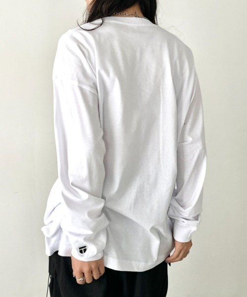 NEWTRAL PRODUCTS(ニュートラルプロダクツ)の「NEWTRAL(ニュートラル)/210 5.6oz Standard Emblem LS T/サイズ展開多数 コットン 無地 ロンT Tシャツ 長袖 カットソー(Tシャツ/カットソー・レディース・グレー/ダークグリーン/アッシュグレー/ブラック/サンドベージュ/ネイビー/ホワイト・S/M/L/XL/XXL)」の15枚目の写真