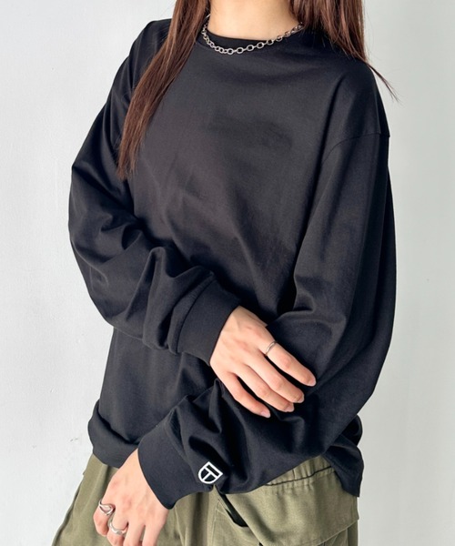 NEWTRAL PRODUCTS(ニュートラルプロダクツ)の「NEWTRAL(ニュートラル)/210 5.6oz Standard Emblem LS T/サイズ展開多数 コットン 無地 ロンT Tシャツ 長袖 カットソー(Tシャツ/カットソー・レディース・グレー/ダークグリーン/アッシュグレー/ブラック/サンドベージュ/ネイビー/ホワイト・S/M/L/XL/XXL)」の19枚目の写真