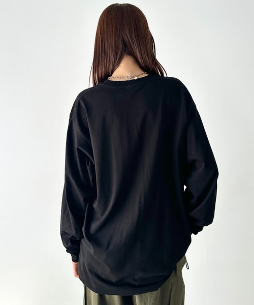 NEWTRAL PRODUCTS(ニュートラルプロダクツ)の「NEWTRAL(ニュートラル)/210 5.6oz Standard Emblem LS T/サイズ展開多数 コットン 無地 ロンT Tシャツ 長袖 カットソー(Tシャツ/カットソー・レディース・グレー/ダークグリーン/アッシュグレー/ブラック/サンドベージュ/ネイビー/ホワイト・S/M/L/XL/XXL)」の22枚目の写真