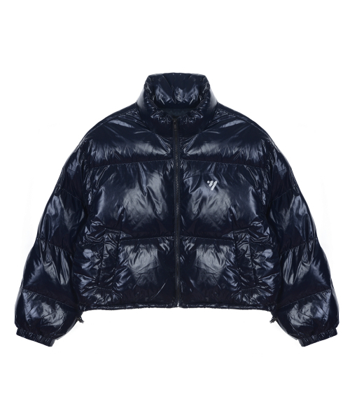 NICK&NICOLE(ニックアンドニコール)の「SHINE CROP PUFFER PADDING_NAVY(ダウンジャケット/コート・レディース・その他・FREE)」の4枚目の写真