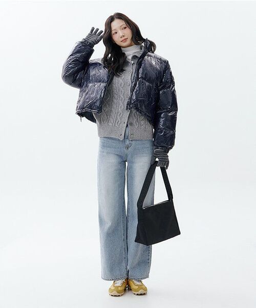 NICK&NICOLE(ニックアンドニコール)の「SHINE CROP PUFFER PADDING_NAVY(ダウンジャケット/コート・レディース・その他・FREE)」の9枚目の写真