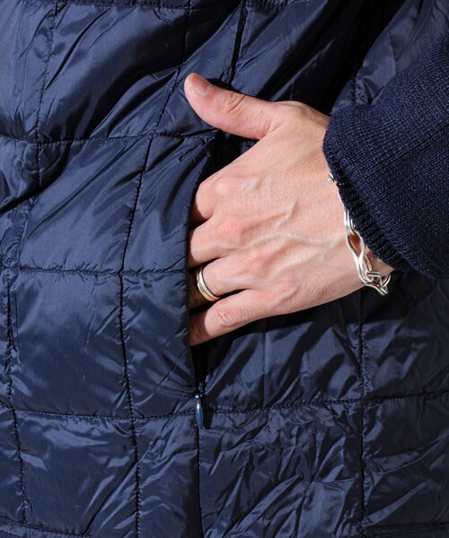 TAION PAZZO ハイネック ニットスリーブダウンジャケット L TAION