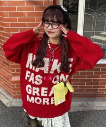 CIAOPANIC | ローゲージジャガードアソートルーズニット(ニット/セーター)