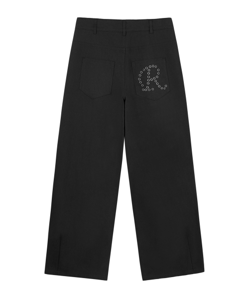 ROCKCAKE（ロックケーキ）の「アイレット R ポケット カーブ パンツ - ブラック（その他パンツ・レディース・その他・SMALL/MEDIUM）」の3枚目の写真