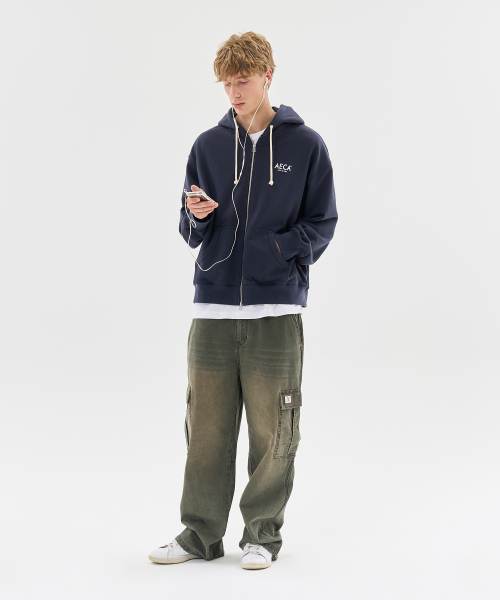 AECA(エイカ)の「VINTAGE WASHING CARGO WIDE PANTS-GREEN(その他パンツ・レディース・その他・LARGE/SMALL/MEDIUM)」の6枚目の写真