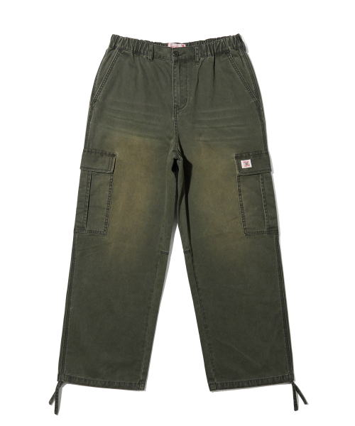 AECA(エイカ)の「VINTAGE WASHING CARGO WIDE PANTS-GREEN(その他パンツ・レディース・その他・LARGE/SMALL/MEDIUM)」の9枚目の写真