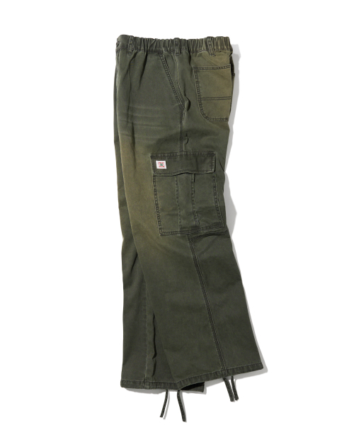 AECA(エイカ)の「VINTAGE WASHING CARGO WIDE PANTS-GREEN(その他パンツ・レディース・その他・LARGE/SMALL/MEDIUM)」の10枚目の写真