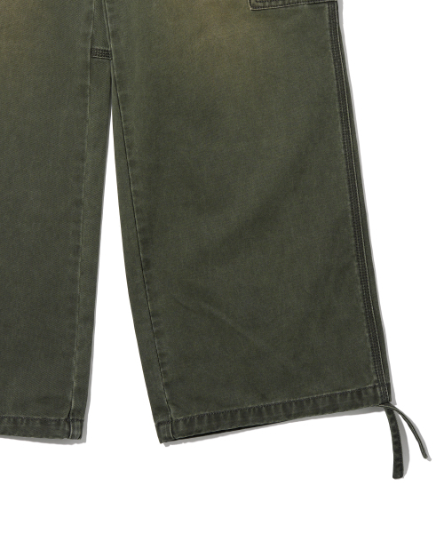 AECA(エイカ)の「VINTAGE WASHING CARGO WIDE PANTS-GREEN(その他パンツ・レディース・その他・LARGE/SMALL/MEDIUM)」の13枚目の写真