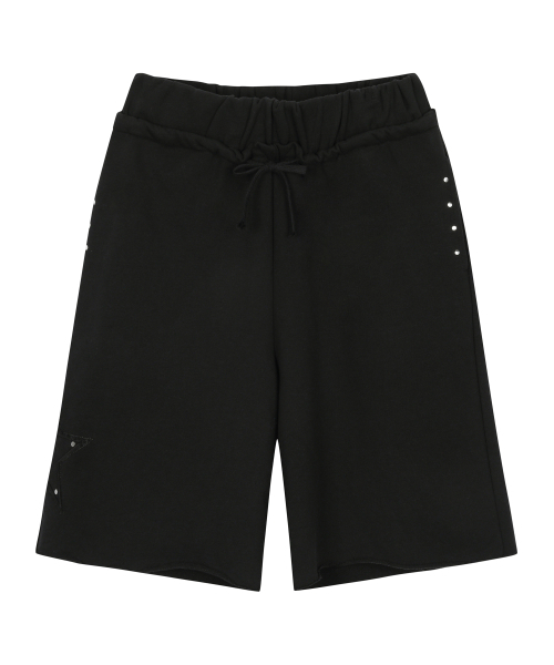 GILAARCHIVE(ギラアーカイブ)の「STAR PATCH BERMUDA SWEAT SHORTS_BK(その他パンツ・レディース・その他・FREE)」の6枚目の写真