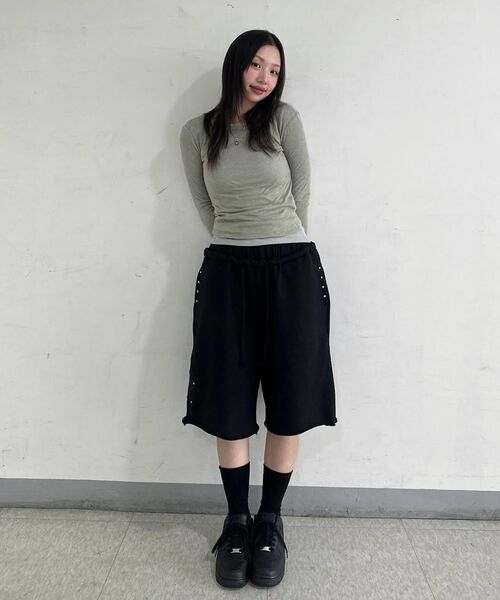 GILAARCHIVE(ギラアーカイブ)の「STAR PATCH BERMUDA SWEAT SHORTS_BK(その他パンツ・レディース・その他・FREE)」の10枚目の写真