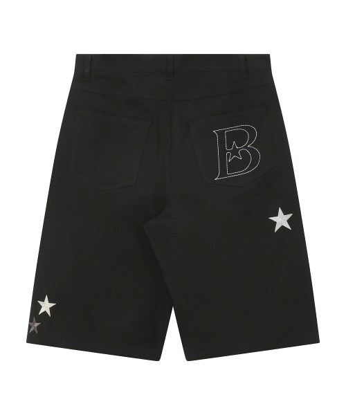 BAUF（バウフ）の「スタースymbolバミューダパンツ[ブラック]（その他パンツ・レディース・その他・MEDIUM）」の2枚目の写真