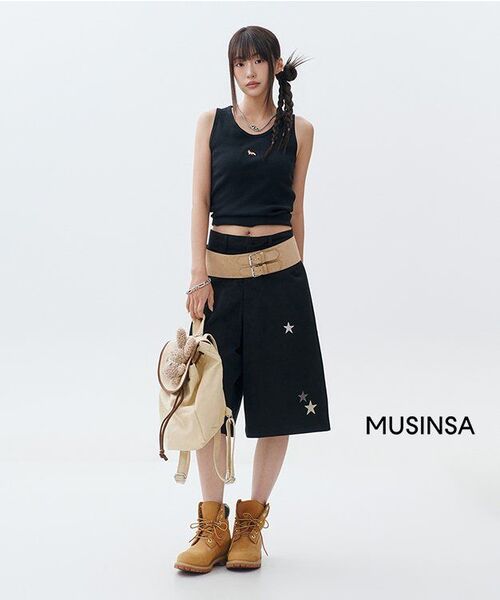 BAUF（バウフ）の「スタースymbolバミューダパンツ[ブラック]（その他パンツ・レディース・その他・MEDIUM）」の8枚目の写真