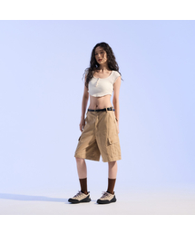 MOAA（モア）の「Curve Snap Henley Tee (White)（Tシャツ/カットソー）」