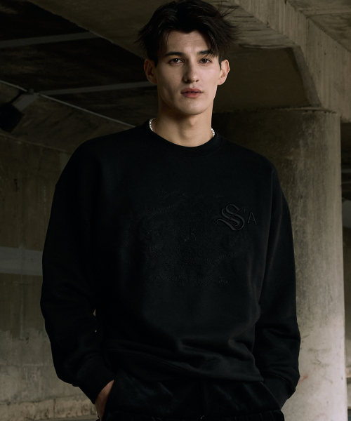SLOWACID（スローアシッド）の「アンデレキム x スロウエシッド グラフィック刺繍スウェットシャツ [ブラック]（スウェット・レディース・その他・SMALL/LARGE/MEDIUM）」の4枚目の写真