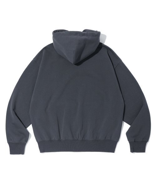 RIBBON DETAIL HOOD ZIP-UP CHARCOAL（パーカー）｜YOUHEE（ユヒ）の