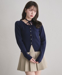 fupel | choker waist shape knitcardigan / チョーカー付きウエストシェイプニットカーディガン(カーディガン/ボレロ)