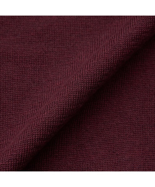 SUIT SELECT(スーツセレクト)の「【おうちで洗える】【RBC】【秋冬】ウール100%ニットカーディガン/ZEGNA BARUFFA(ニット/セーター・メンズ・レッド/ブラック・MEDIUM/LARGE)」の5枚目の写真