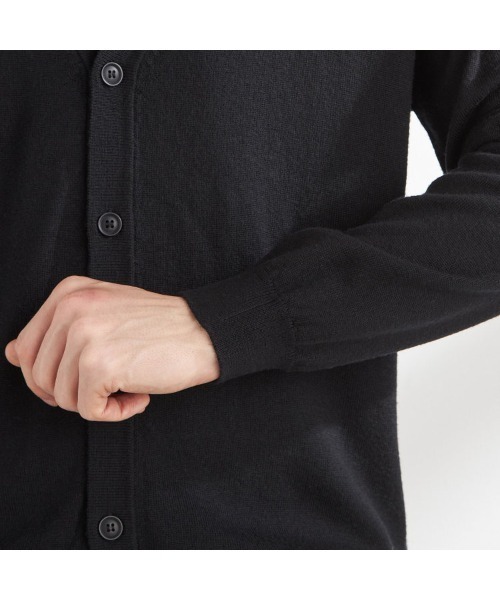 SUIT SELECT(スーツセレクト)の「【おうちで洗える】【RBC】【秋冬】ウール100%ニットカーディガン/ZEGNA BARUFFA(ニット/セーター・メンズ・レッド/ブラック・MEDIUM/LARGE)」の14枚目の写真