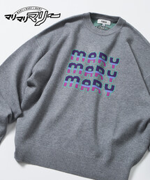 マリマリマリー×PUBLUX MARYロゴジャガードニット【限定展開】
