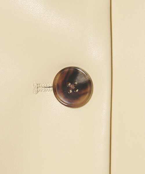 EMMEL REFINES(エメルリファインズ)の「<EMMEL REFINES>EM レザーライク ショートブルゾン(ブルゾン・レディース・ナチュラル/オリーブ・FREE)」の11枚目の写真