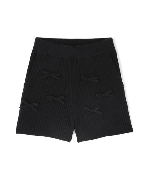 Jack Bunny!!（ジャックバニー）の「7G2PLY袋編み リボン付きニットショートパンツ（その他パンツ・レディース・グレー/ブラック・LARGE/MEDIUM/SMALL）」の16枚目の写真