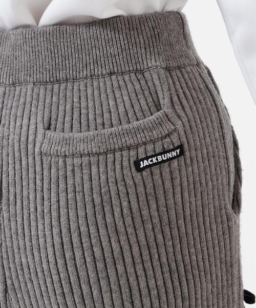 Jack Bunny!!（ジャックバニー）の「7G2PLY袋編み リボン付きニットショートパンツ（その他パンツ・レディース・グレー/ブラック・LARGE/MEDIUM/SMALL）」の7枚目の写真
