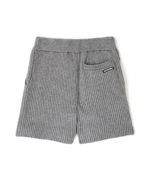 Jack Bunny!!（ジャックバニー）の「7G2PLY袋編み リボン付きニットショートパンツ（その他パンツ・レディース・グレー/ブラック・LARGE/MEDIUM/SMALL）」の9枚目の写真