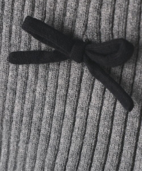 Jack Bunny!!（ジャックバニー）の「7G2PLY袋編み リボン付きニットショートパンツ（その他パンツ・レディース・グレー/ブラック・LARGE/MEDIUM/SMALL）」の12枚目の写真