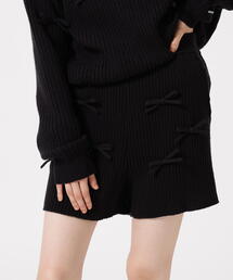 Jack Bunny!! | 7G2PLY袋編み リボン付きニットショートパンツ(その他パンツ)