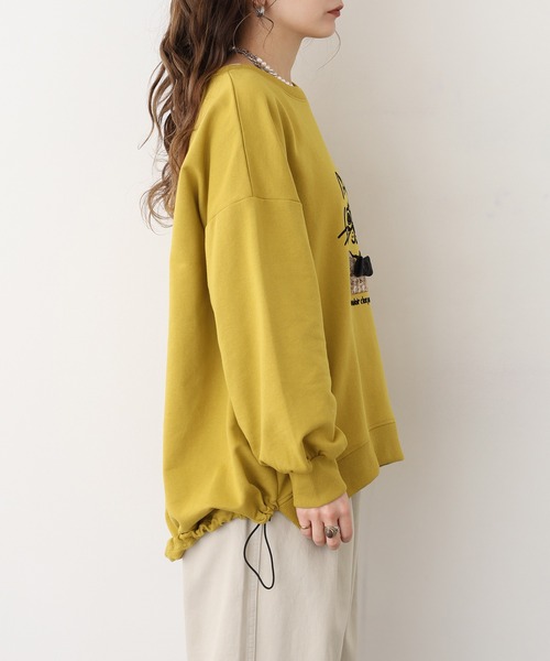 Quelle Chance(ケルシャンス)の「猫ツィード長袖 プルオーバー(Tシャツ/カットソー・レディース・チャコールグレー/グリーン/マスタード・M/L)」の17枚目の写真
