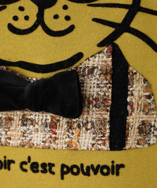 Quelle Chance(ケルシャンス)の「猫ツィード長袖 プルオーバー(Tシャツ/カットソー・レディース・チャコールグレー/グリーン/マスタード・M/L)」の21枚目の写真
