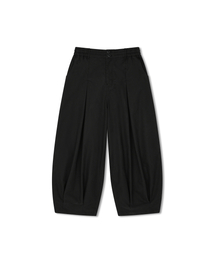 ANGLAN（アングラン）の「Unbalance Long Tuck Balloon Pants - Black（その他パンツ）」