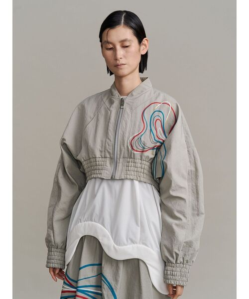 UN3D.（アンスリード）の「STRATUM LINE BZ / ストレイタムラインブルゾン（ブルゾン・レディース・ブラック/グレー・36/38）」の21枚目の写真