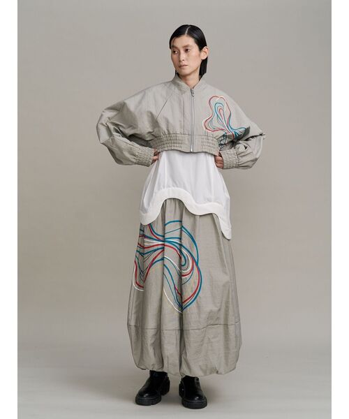 UN3D.（アンスリード）の「STRATUM LINE BZ / ストレイタムラインブルゾン（ブルゾン・レディース・ブラック/グレー・36/38）」の15枚目の写真