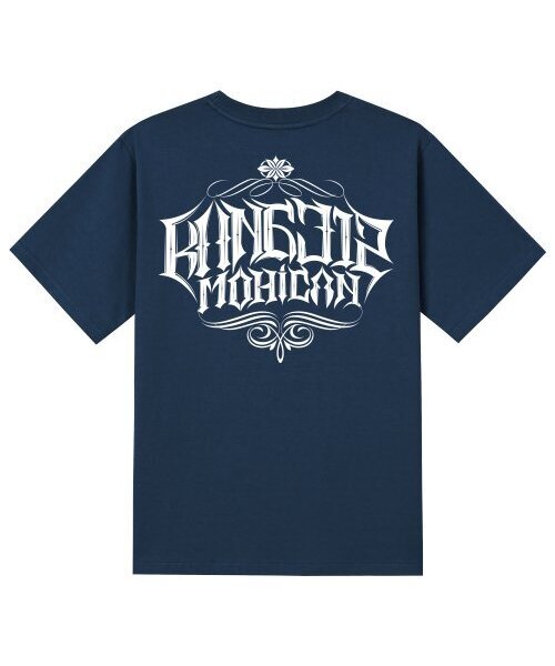 KAN6312(カン6312)の「KTN0004 カンレタリング 半袖Tシャツ - ネイビー(Tシャツ/カットソー・メンズ・その他・LARGE/MEDIUM/SMALL/X-LARGE)」の1枚目の写真