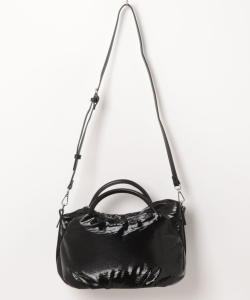 cache cache(カシュ カシュ)の「カシュカシュ cachechche / ソフトメタリック2wayミニトート(トートバッグ・レディース・ベージュ/ブロンズ/ブラック/シルバー・FREE)」の13枚目の写真